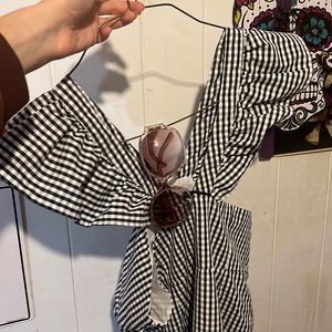 Romeo + Juliet checker dress